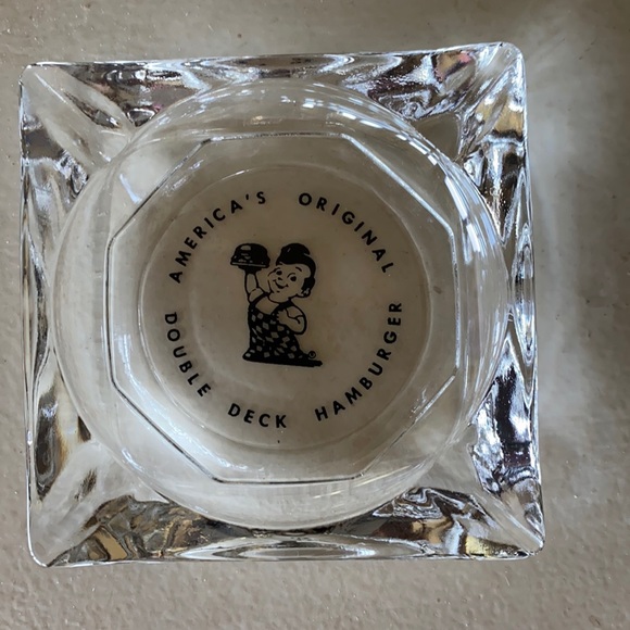 Big Boy Other Vintage Glass Big Boy Ashtray Poshmark